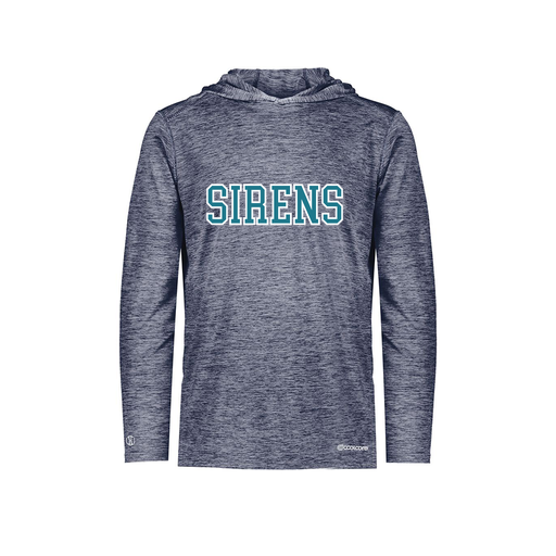 [FOLHCGNV-YS-LOGO1] Decker Youth Charge Hoodie (Youth S, Navy, Logo 1)